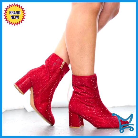 Wide Width Ankle Boots with 2.75 Inch Block Heel, Plus Size Friendly